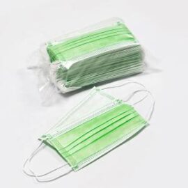 3-ply Level 3 Disposable Surgical Masks – Green – Box of 50